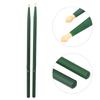 2Pcs Colorful Maple Wood Drum Stick Music Band Instrument Accessories(Green)