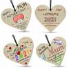 Beautiful Wooden Heart Plaque With Black Rope Mothers Day Gift For Lockdown 2021