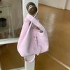 Korean Style Love Handbag Elegant Shoulder Bag Trendy Women Bucket Bag  Outdoor