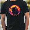 Men's T-Shirt Bison Portrait Motif Cotton Size XS To 5XL