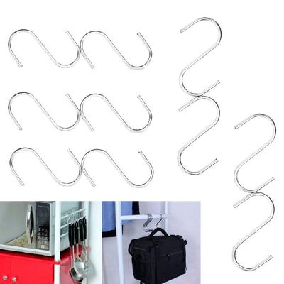 5/10/20pcs Household Holder Organizer Storage Rack Clasps Hooks S Shaped Hook Hanger