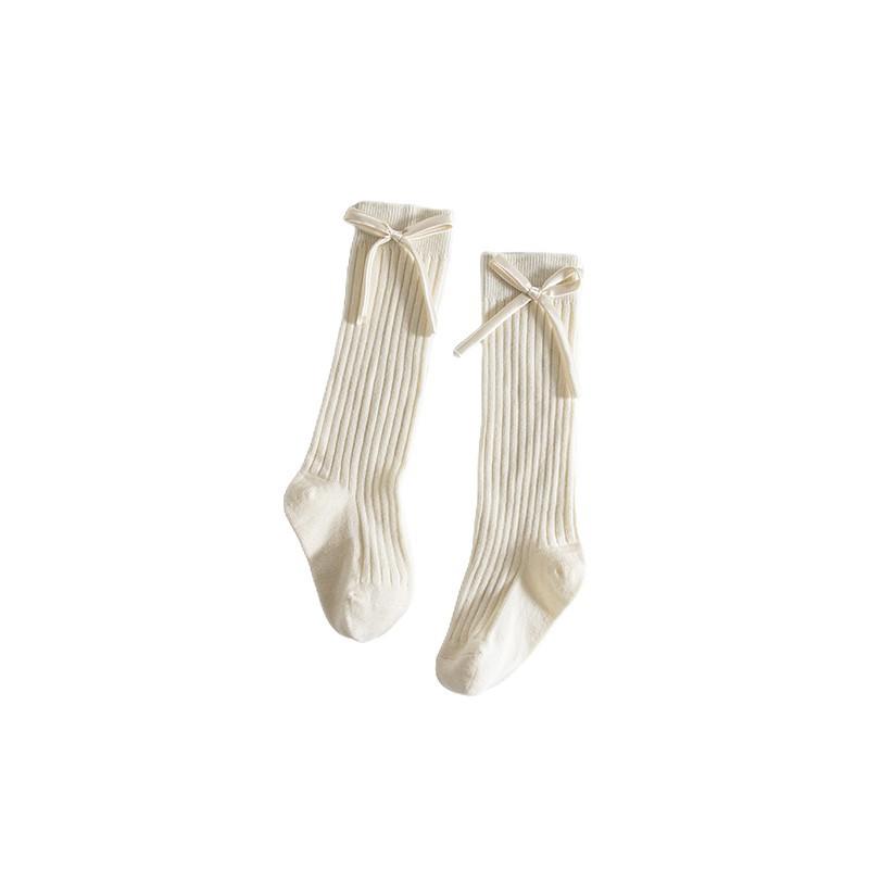 Children's Socks Spring and Autumn Style Princess Style Bow Calf Socks Girls Student JK Medium-sized Children's Stockings