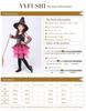 Children's Witch Role-Play Costume: Mesh Puffy Dress for Halloween Cosplay.