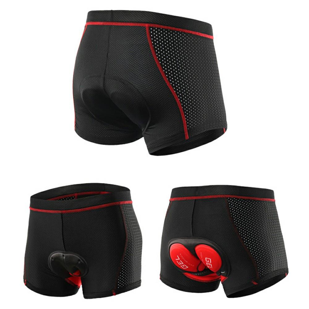 ARSUXEO 001C Outdoor Cycling Shorts Padded Breathable Quick Dry Bike Riding Boxer Briefs - Asian Size M (European Size S)