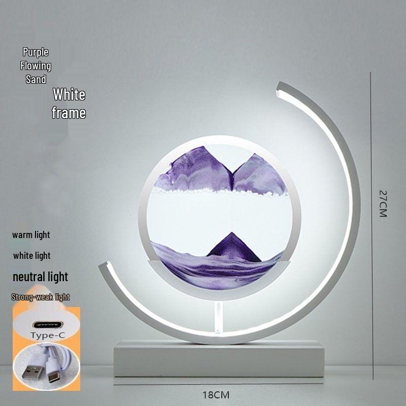 Flowing Sand Painting Atmosphere Lamp: DIY Table Lamp, Night Light, Decorative Gift, Sleep Companion, Sand Art Ornament.
