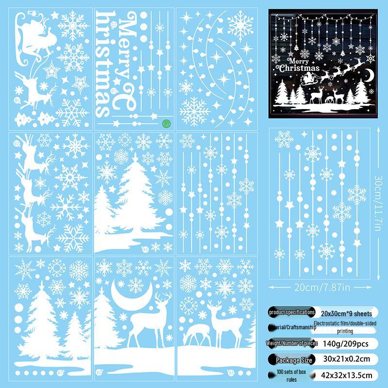 3D Weihnachts-Schnee-Bär Fensteraufkleber - Niedliche Eis- und Schnee-Bär Aufkleber für Glas