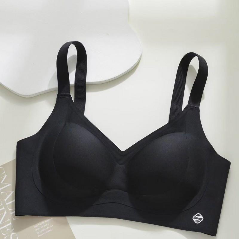 Womens Push Up Bra Small Bust Seamless Wirefree T-Shirt Lingerie With Side Support
