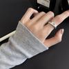 Korean plain ring ring female ins wind design opening adjustment tail ring ring ring