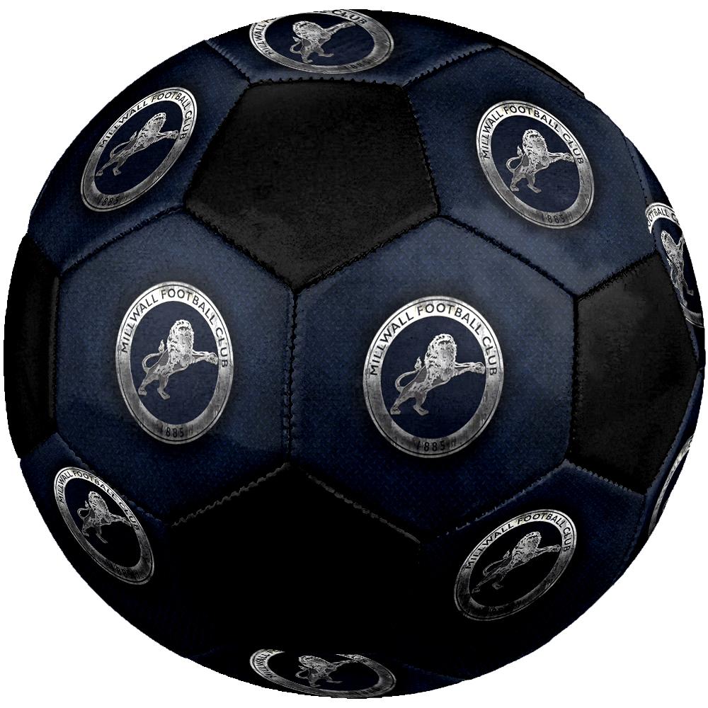 TAGLIA 5 Pallone da Calcio Millwall FC Colorato Per Tutte le Età Cucito a Macchina PVC Pronto per la Competizione Resistente Ad Alto Rimbalzo