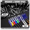 Pliers Organizer Rack with Nonslip Rubber Base 10 Slots Plier Rack Space Saving Plier Cutters Screwdriver, Wrench Tool Organizer