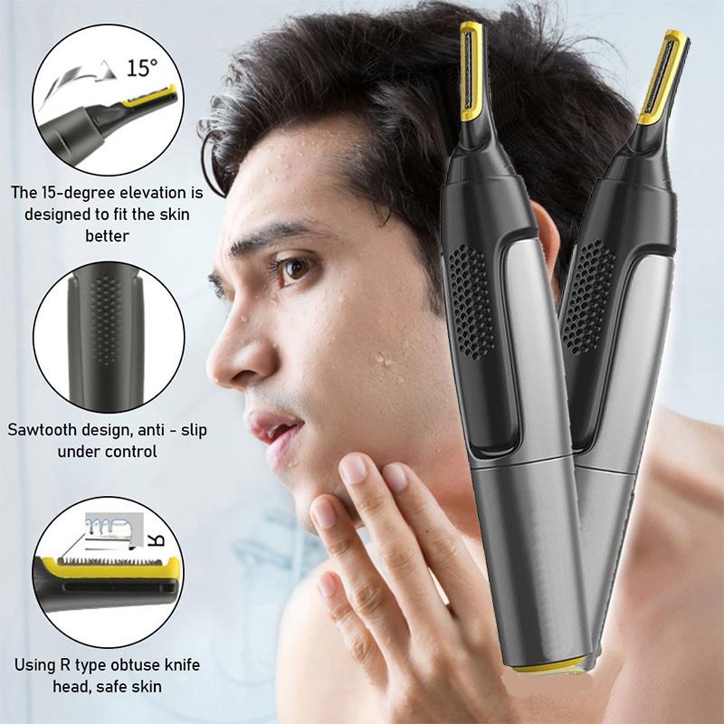 Electric Nose Hair Trimmer Waterproof Easy To Operate Ear Trimmer Safe Face Care Electric Nose Hair Trimmer For Men