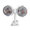 Dual-Headed Smart Clip & Wall-Mount Fan, Portable Low-Noise Circulation Desktop Fan for Home