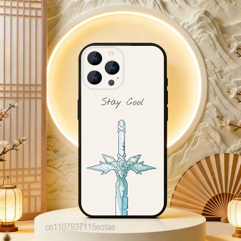 

S-Sword Art Online SAO Kirigaya Phone Case For iPhone 17,16,15,14,13,12,11,Pro,Max,Plus,E,Air,Mini Black Shockproof Funda Cover iPhone16plus