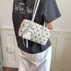 Neue Nischen-Pünktchen-Handtasche lässige große Kapazität Schrägbandtasche einfache vielseitige Pendler-Tragetasche
