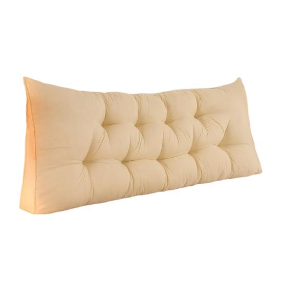 Headboard Triangle Pillow Wedge Backrest Pillow with Removable Cover Headboard Daybed Back Cushion for Reading Sitting Working Bedroom Dorm