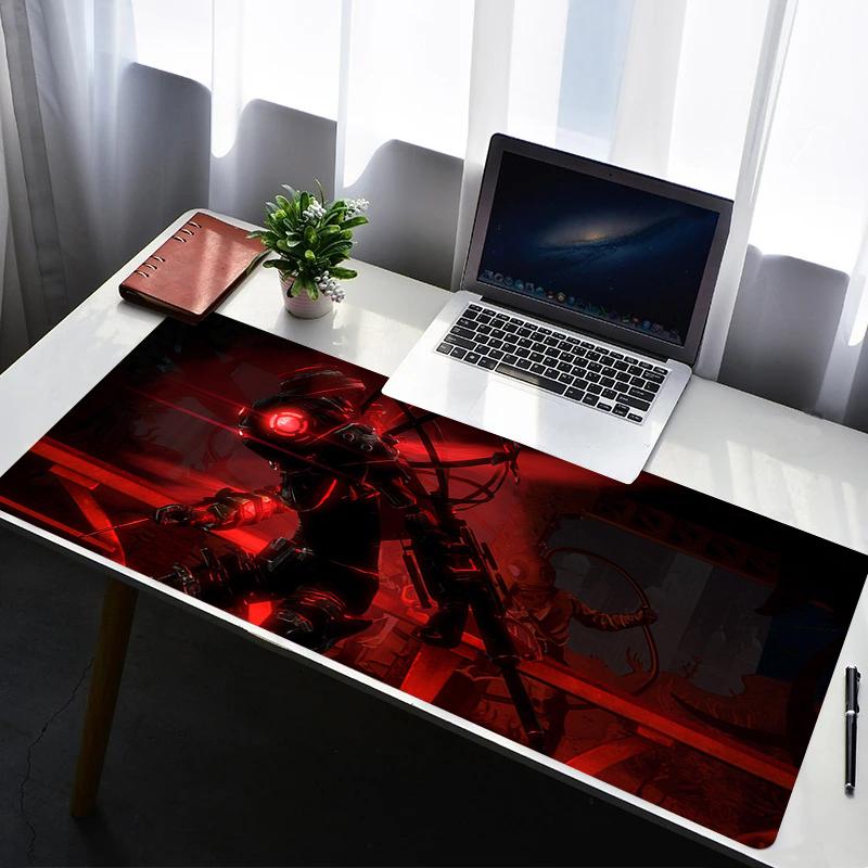 Mauspad PC Gamer Schrank Tastatur Büro Schreibtischmatte Matten B-Bioshock Gaming Zubehör Anime Computer XXL Großer Tisch Mäusematte