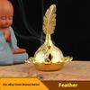 1pc Luxury Gold Arabic Aroma Burner Ceramics Incense Burner Aromatherapy Middle East Inspired Decor for Home Yoga Garden Camping