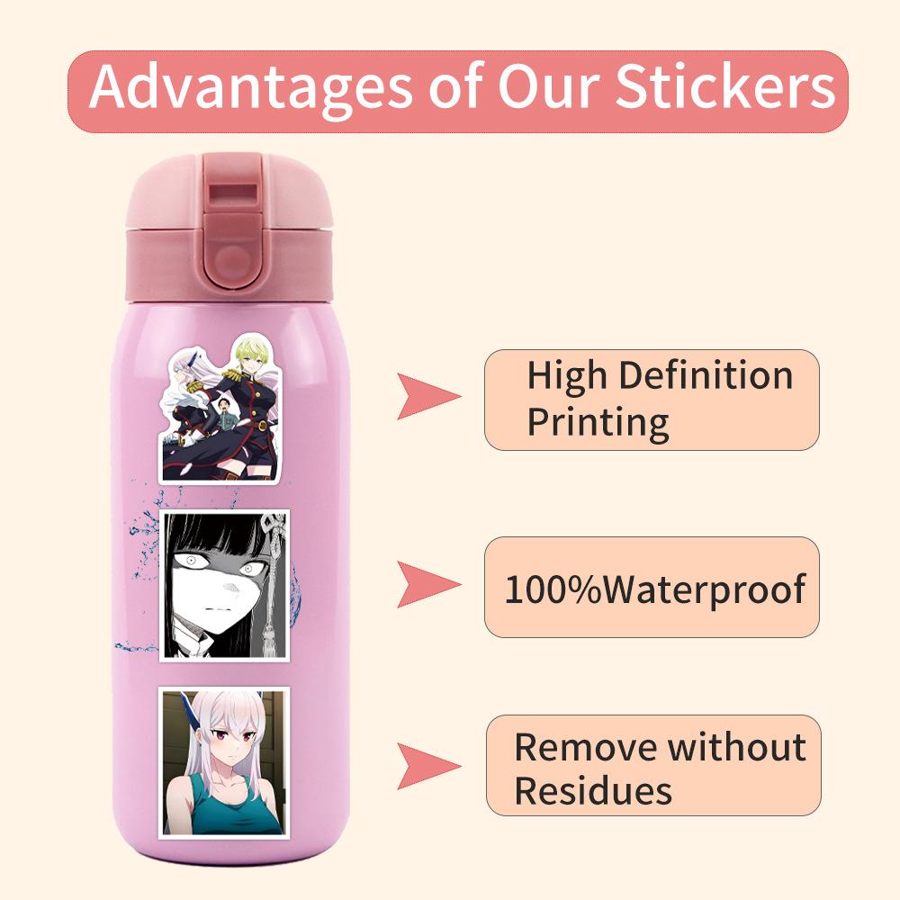 55 New Chained Soldier Comic Stickers Decorate Mobile Phone Case Suitcase Water Cup Stickers