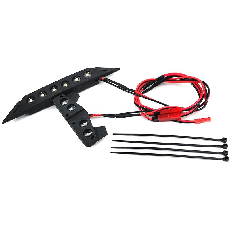 TRINOOD Front & Rear LED Lights Spotlight Lamp Bar DC 3-5v for 1/10 4x4 2wd VXL XL-5 SLASH RC Car Upgrade Parts