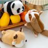 Husky Raccoon Doll Clip Border Collie Deer Plush Doll Kawaii Panda Plush Toy  Kids Gifts