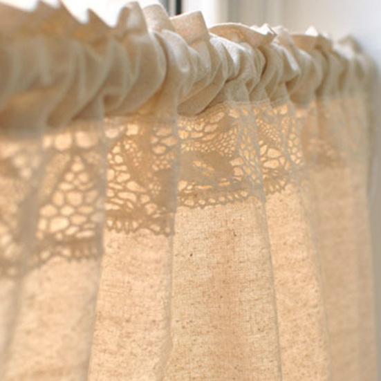 Yousheng Polozáclonové stínění Měkká bavlna Len Dekorativní japonský styl Potřeby pro domácnost s krátkým závěsem