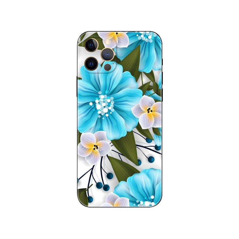 Blühende Pflanze Handyhülle für iPhone Samsung Galaxy Redmi Xiaomi Oppo OnePlus Note SA 7 8 9 10 11 12 13 14 20 21 22 23 53 54 Pro Max Ultra TPU Soft