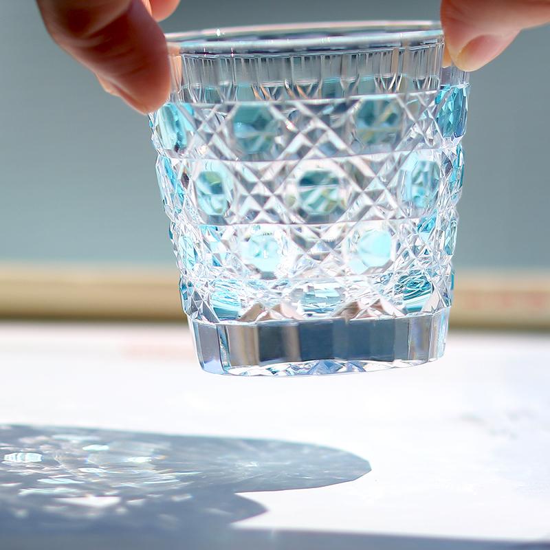 Luxury 35Ml Edo Kiriko Multi-Color Soju Glass Cup Japanese Style Hand Cut S Glass For Whiskey Tequila 1.2Oz Korea