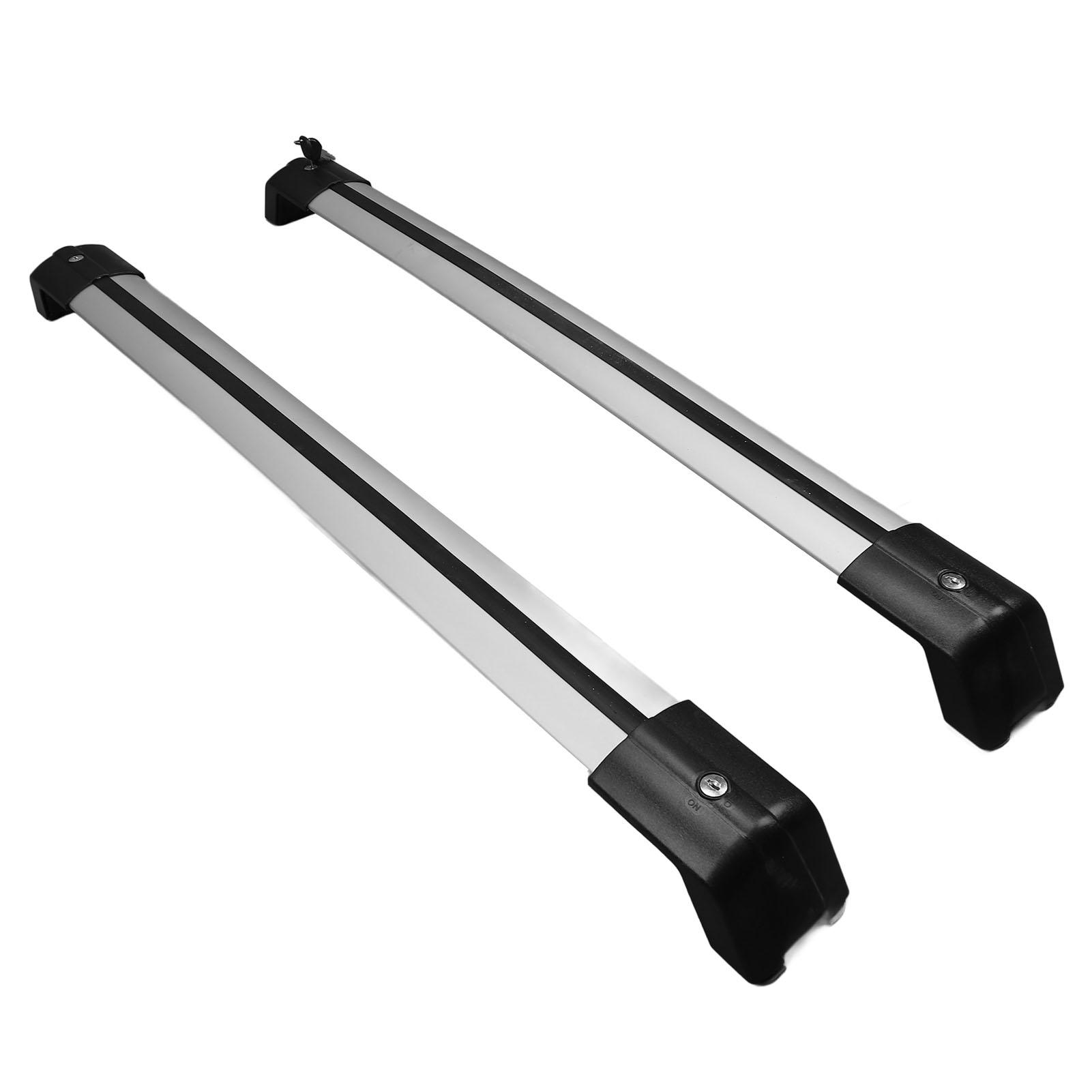 

Поперечные перекладины для багажника на крышу автомобиля Грузоподъемность 330,7 фунтов Алюминиевый сплав Поперечные перекладины для крыши Грузовой Багаж