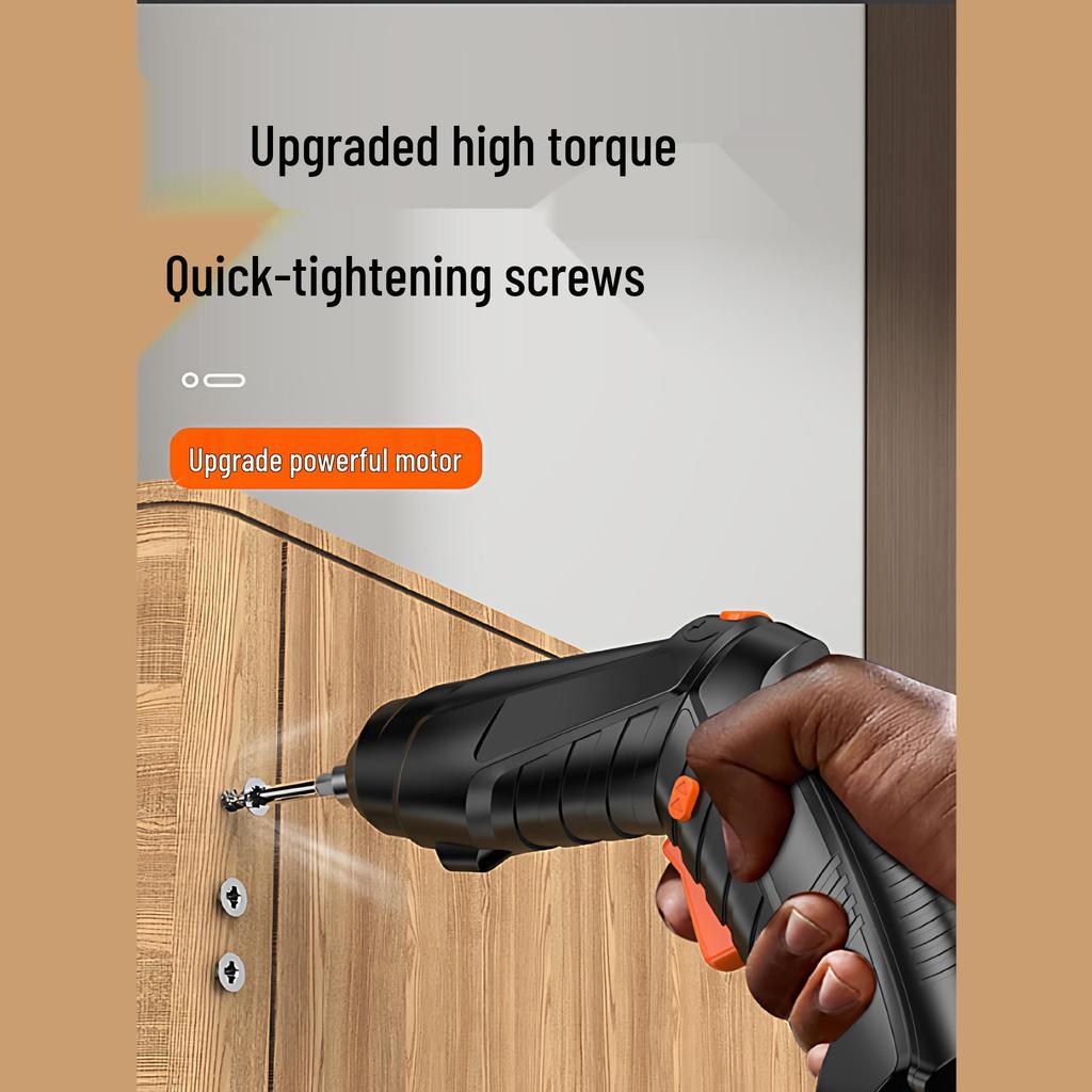 Rechargeable Mini Electric Screwdriver Set - Handheld, Multifunctional, with Lithium Battery.