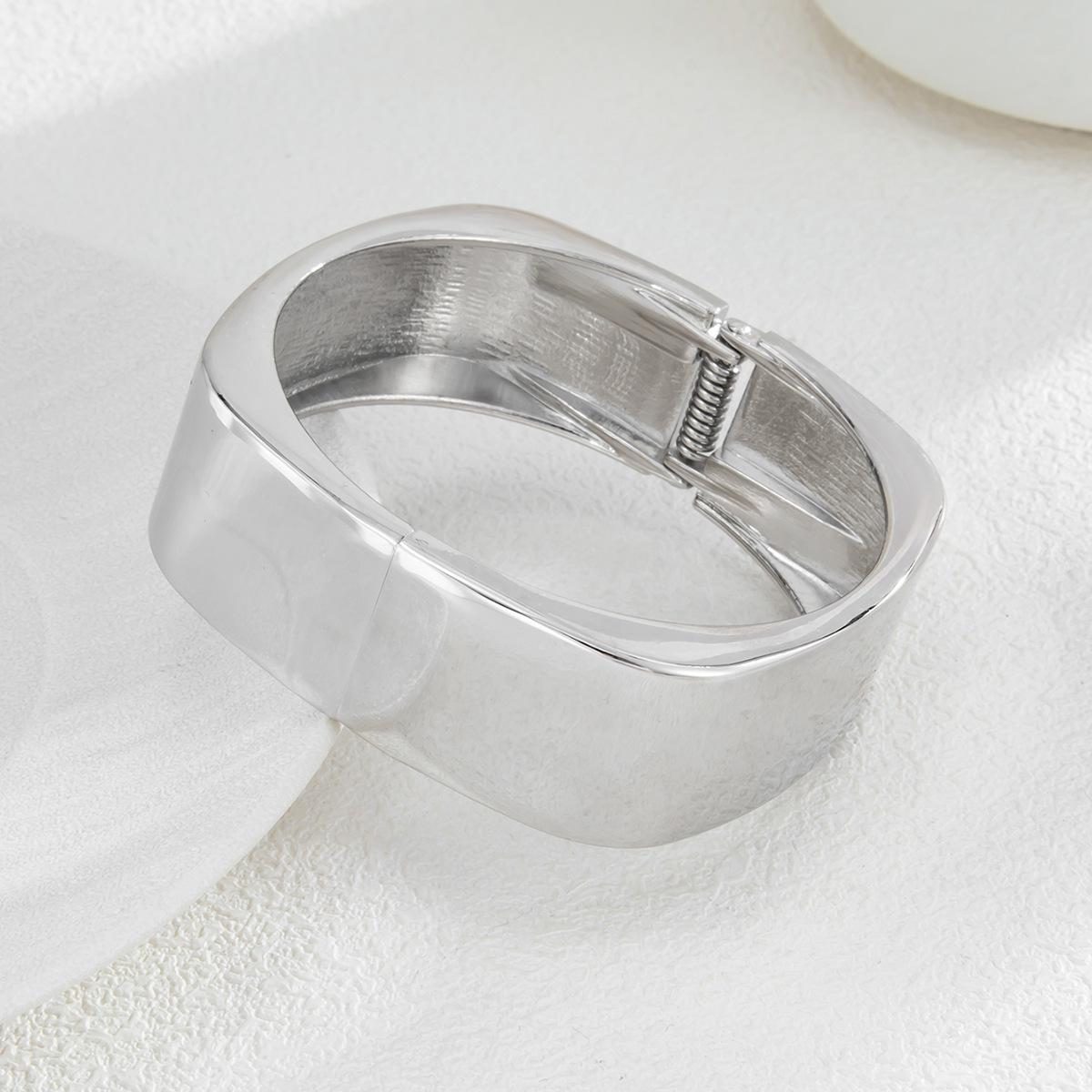 

Аксессуары преувеличенный геометрический гладкий открытый браслет браслет новая личность хип-хоп стиль темперамент браслет