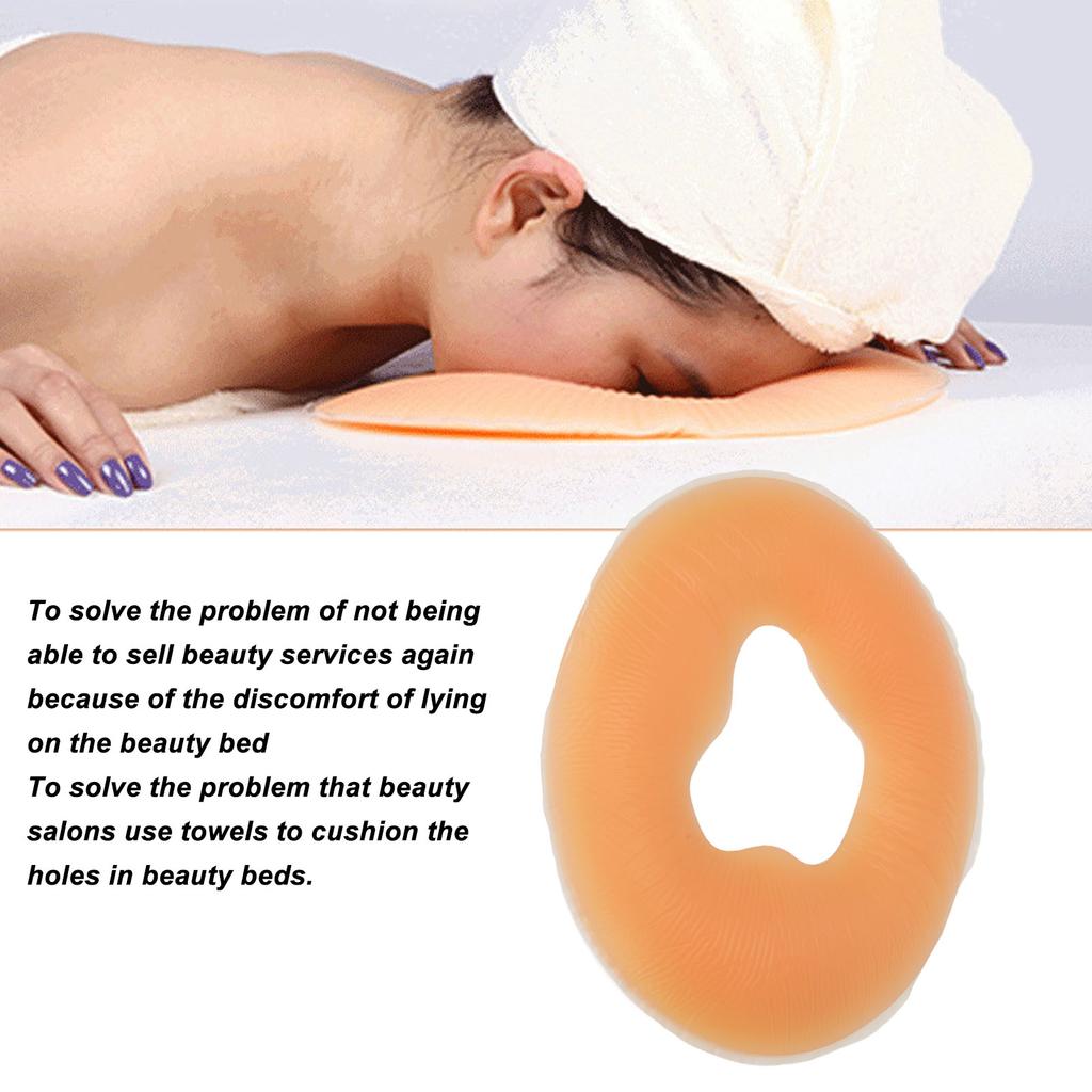 Beauty Pillow Silicone Face Massage Relax Soft Beauty Salon Spa Face Down Lying Pillow