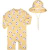 Kids' Cute Quick-Dry One-Piece Swimsuit: Long Sleeve, Sun Protection for Boys, Girls, Infants & Toddlers