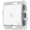 Module Without Frame Bell Usa Karlik Mini Color White/silver