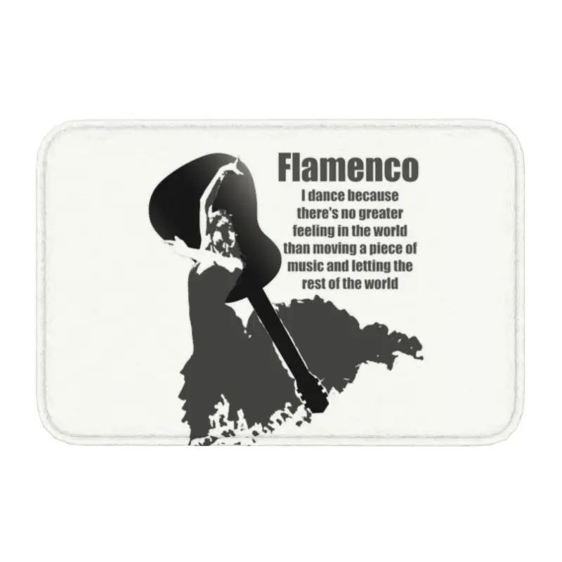 Spanje Flamenco Danser Voordeurmat Antislip Binnen Waterdicht Spaanse Dans Deurmat Woonkamer Entree Kleed Tapijt 40x60cm16x24in