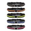 Sports Running Belt with Reflective Strips Fitness Dual Pouch Waist Pack Portable