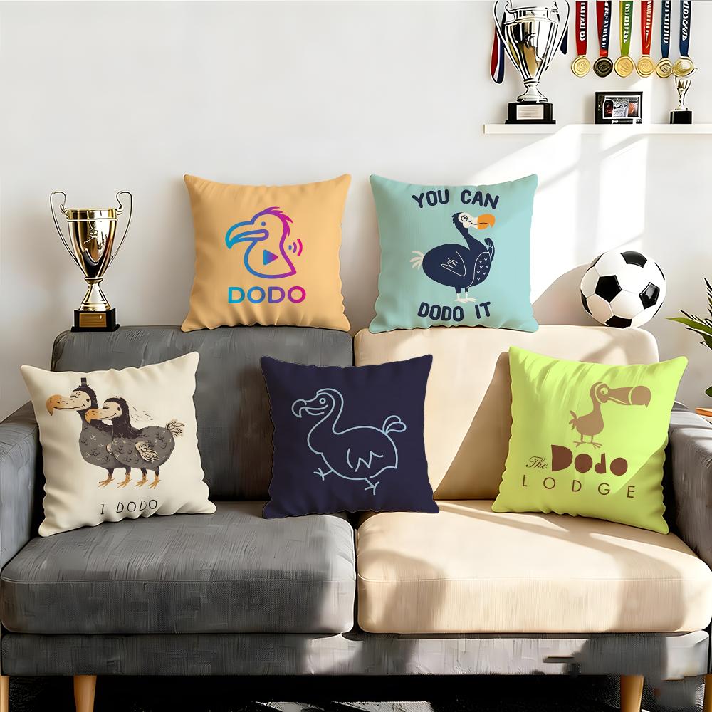 Cute Dodo Cushion Cover Cushion Cover Set 4Pcs 50x50 45x45 40x40 Pillowcase Decorative Sofa Home Decor