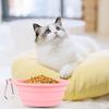 600ML Pet Bowl Convenient Foldable Silicone Dog Bowls Portable Easy To Clean Cat Dog Food Bowl Pet Supply