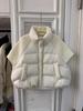 Gestrickte Patchwork-Stehkragen-Baumwollweste Damen Kurz Winter Neu Mode Locker Kleine Weste Jacke Trend