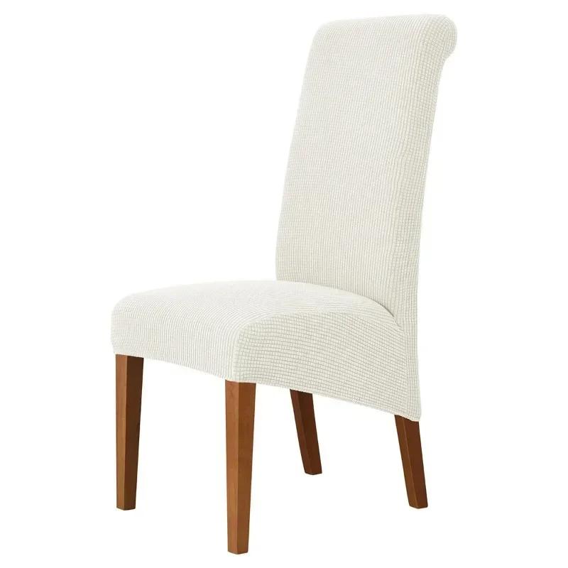 Große Größe Bankett Verstellbarer Stuhlbezug Jacquard Stühle Spandex Bezug Sitzbezüge für Hochlehner Esszimmer Hotel Zuhause