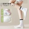 White Socks Medium Tube Socks Breathable Letter Tide Stockings Sports Running Versatile Solid Color