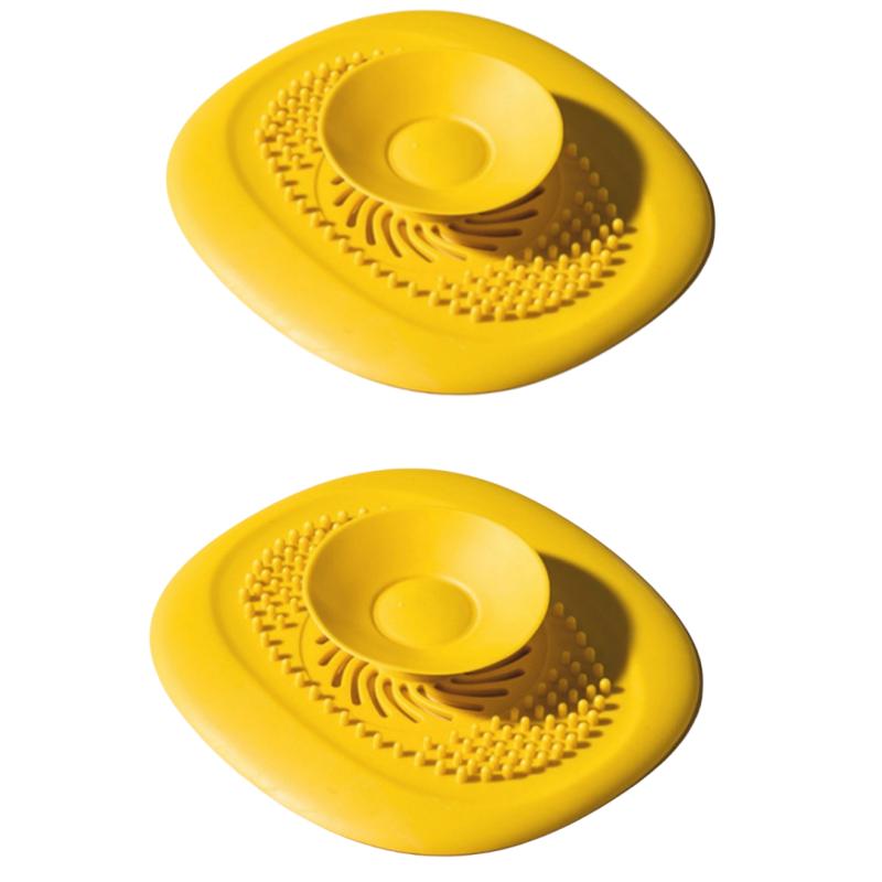 2 Pcs Bathroom Sink Floor Drain Cover, Odor-proof Cover, Bathroom Drainage Opening Blockage-proof Pool Filter Net