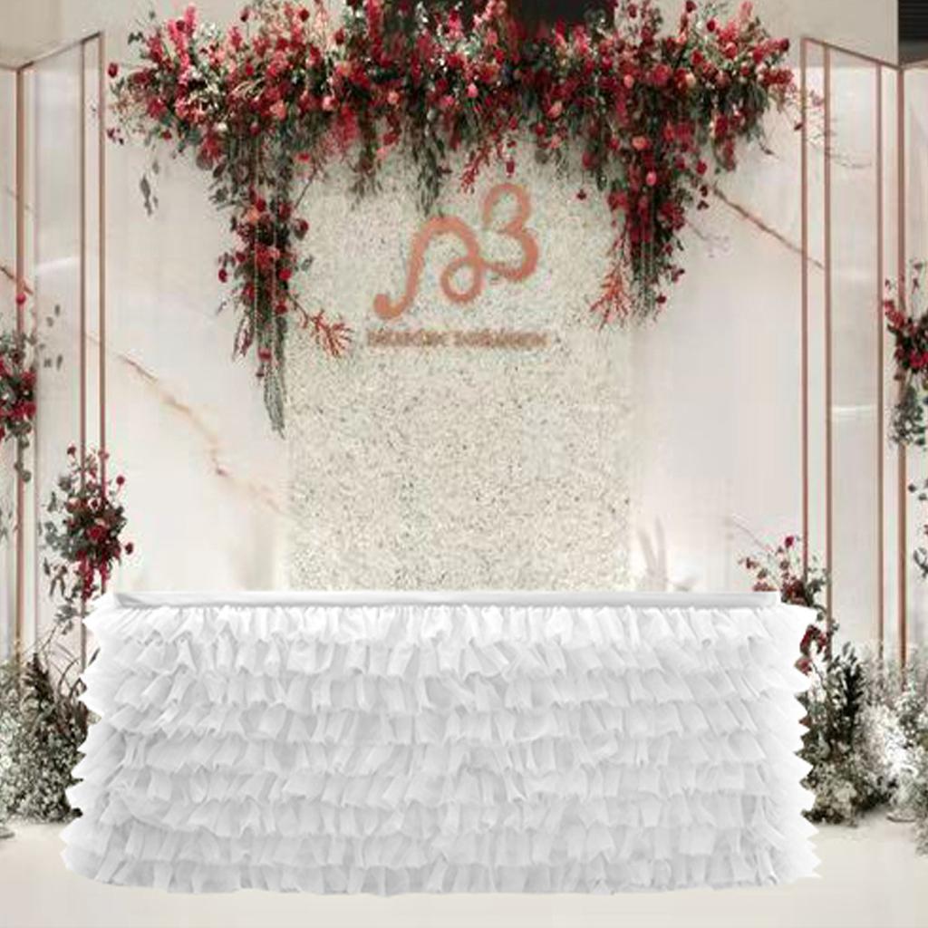 Birthday Party Tulle Table Skirt Tutu Tablecloth Tableware Baby Shower Birthday Party Decorations Wedding Home Table Supplies