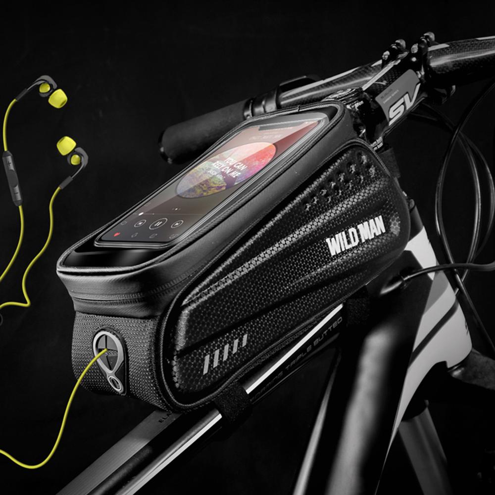 Waterproof Bicycle Bags Mtb Bike Mobile Phone Case Tup Touch Screen Cycle Front Top Tube Saddle Pouch Cycling Accessories