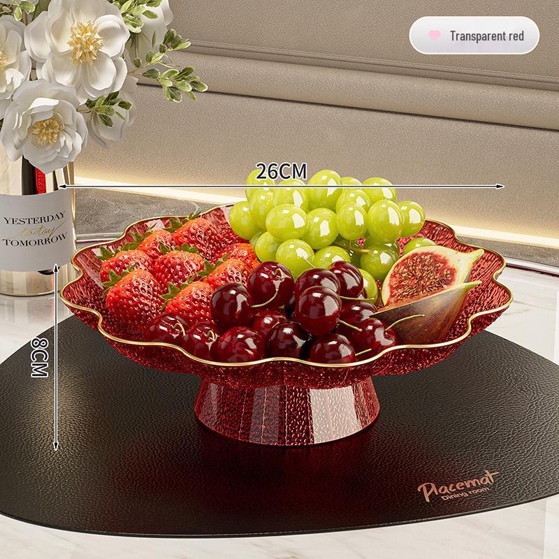 Elegant Tall Fruit Bowl - Living Room Snack & Candy Display Dish
