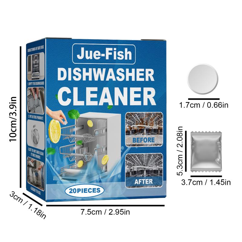 Dishwasher Cleaner for Stronger Oil Stain Removal Fast Acting Descaling Tablets for Kitchen Cleaning Appliances
