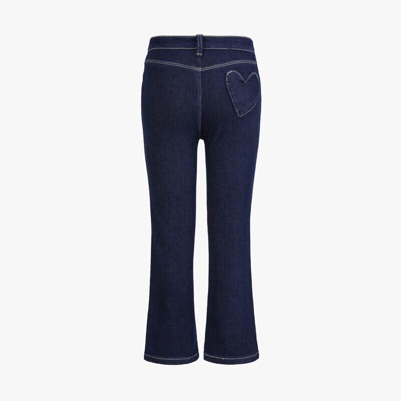 Little MO&Co. Girls  Winter Flare Denim Long Pants 100