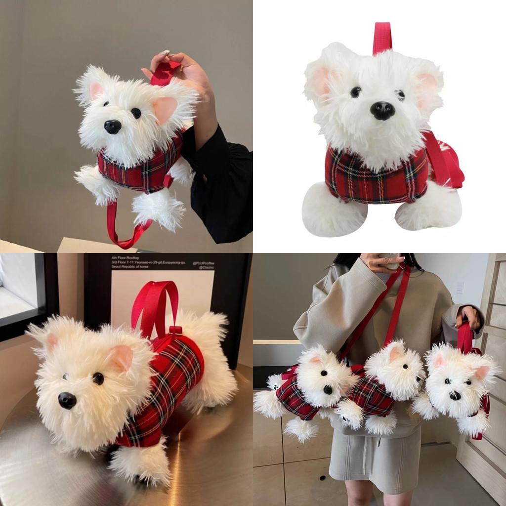 Plush West Toy Highland White Terrier Streak Bag Dog Crossbody Bag Girl Gift