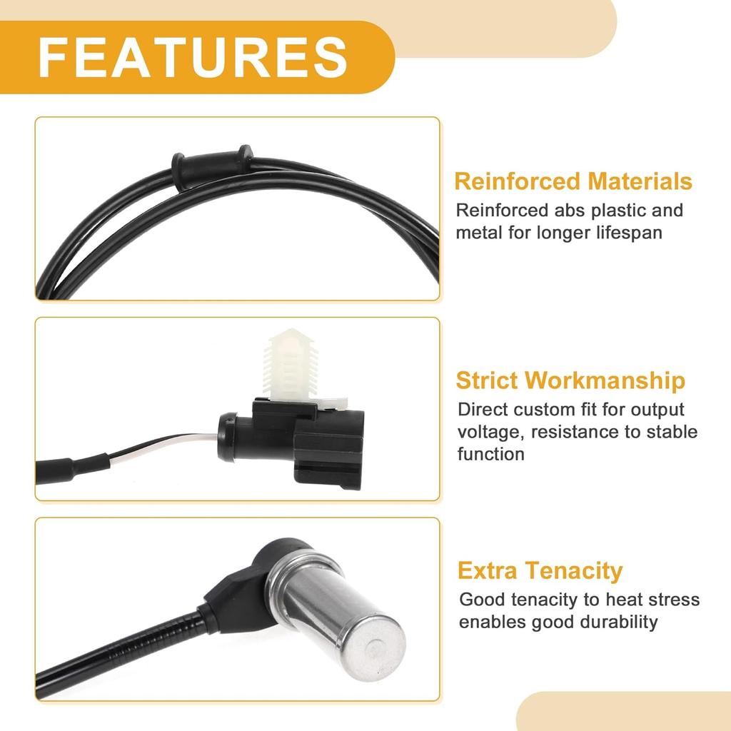 ABS Wheel Speed Sensor No.8U9Z2C191A Rear Left ABS Sensor Anti-lock Braking System Sensor for Ford F53 Stripped Chassis 2008-2019
