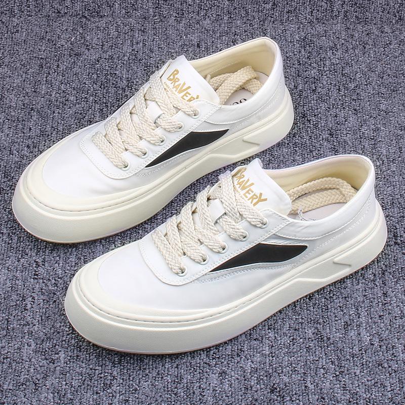 Men's Casual Shoes 2025 Spring Classics Adolescent Platform Sneakers Flat Bottom Comfortable Skateboarding Shoes Tenis Masculino