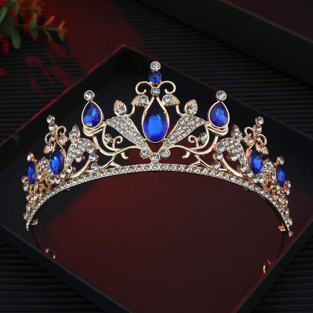 Alloy Crystal Headband Adjustable Wedding Hair Accessory Bridal Tiara Crown Princess Cosplay